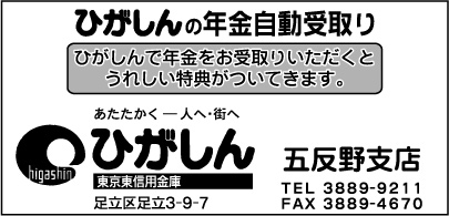 東京東信用金庫 五反野支店